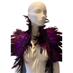 Kinky Diva Couvre-Épaules Plumes Violet